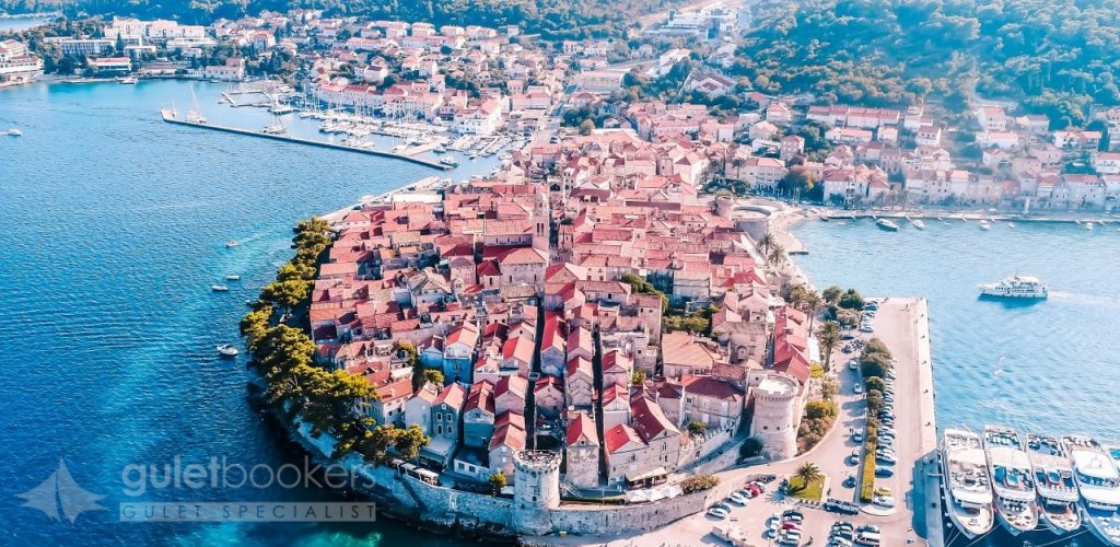 Korcula from the sky