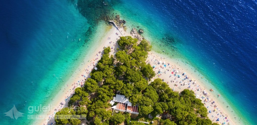 Croatia Beach and Azure sea. Travel and Relax