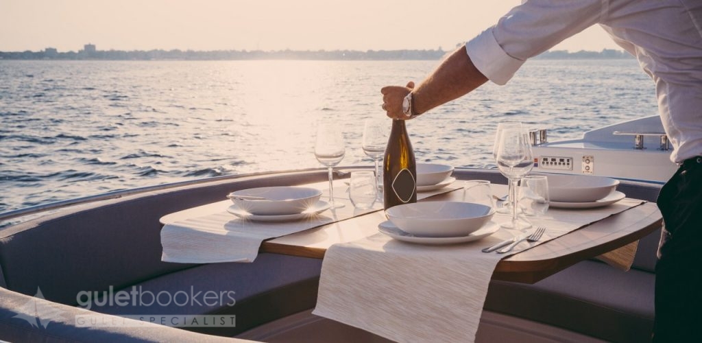 Crewed yacht chartering symbolizes luxury and comfort.